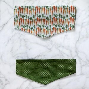 DOG Bandana - Easter Carrots & Polka Dots - Size L Large